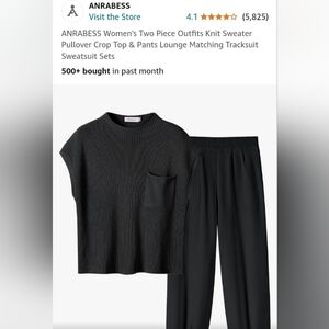 ANRABEES Ladies 2pc sweater outfit